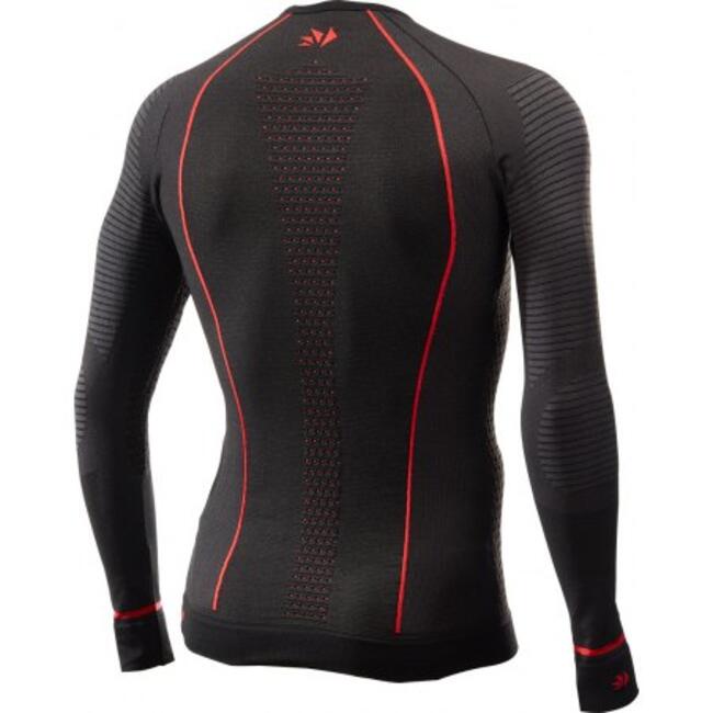 Maglia Termica Moto Black/red Six2 Unisex